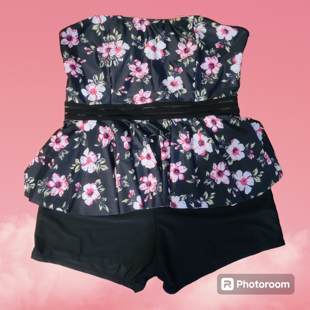 Tankini Bathing Suit Floral